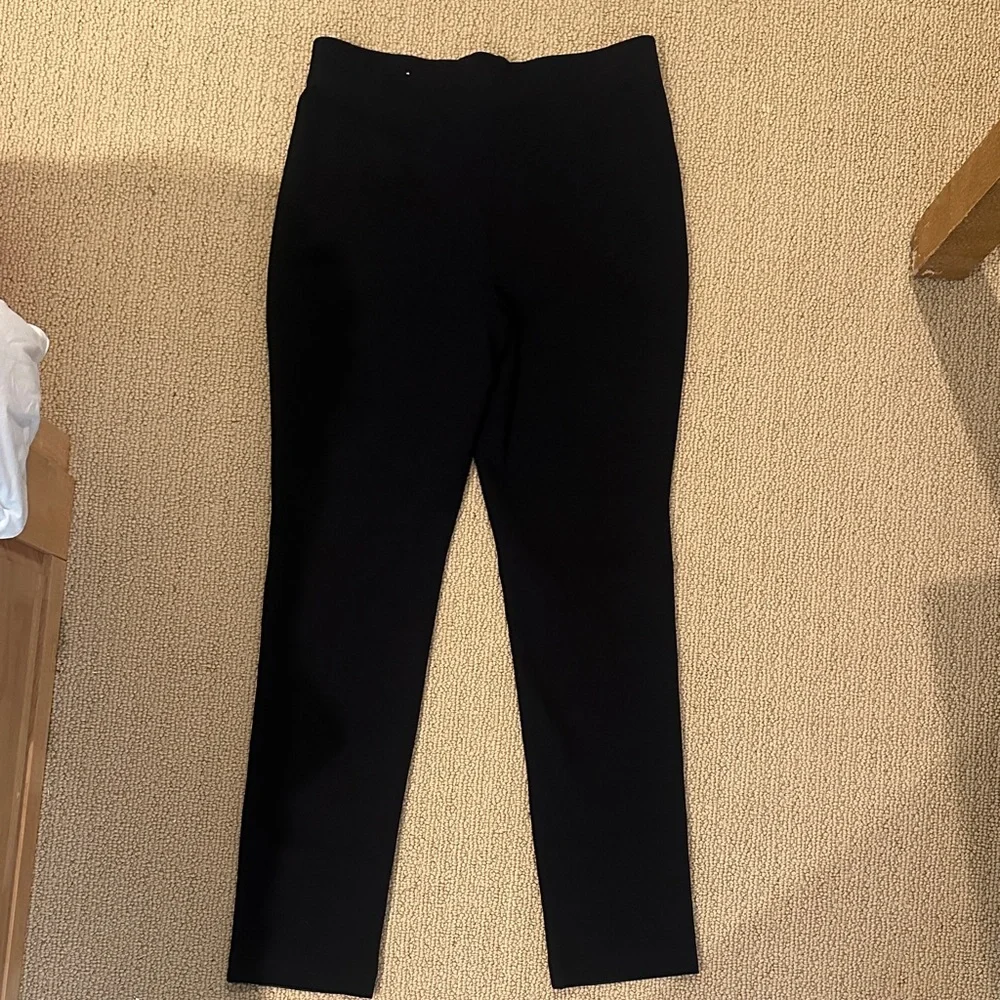 Chico’s Faux Leather Pants 0.5 Regular Black Slim Fit Pants - Picture 2 of 4
